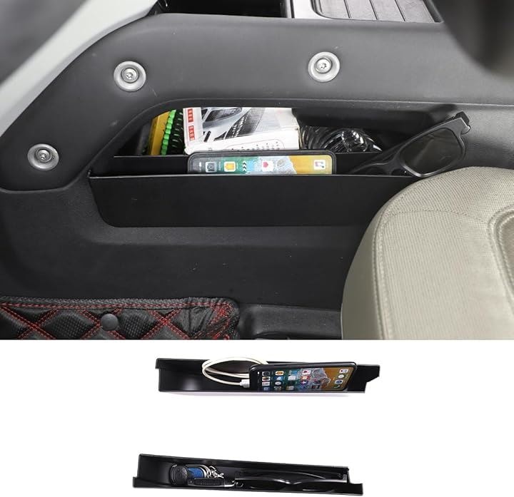 ランドローバー ディフェンダー 2020～2024年に専用 センターコンソール収納ボック 車 収納トレイ コンソール両側収納 小物入れ 整理 カー用品(スタイル6-両側収納トレイ)