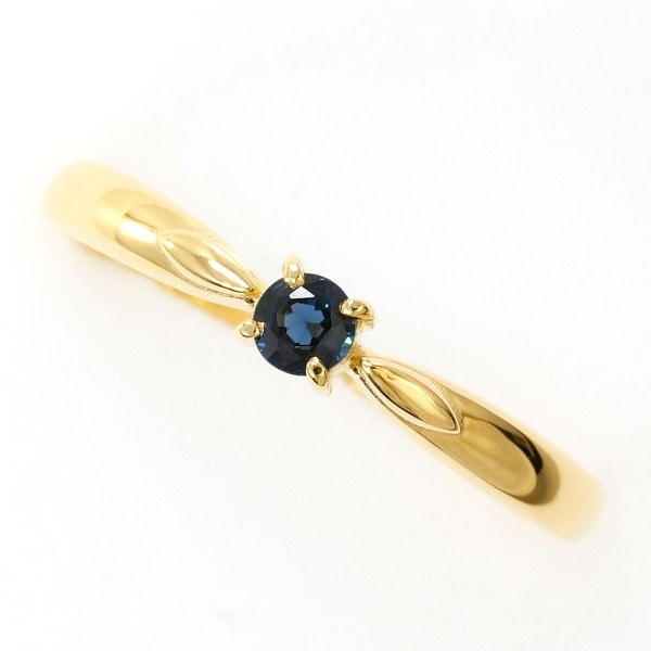 K18 18金 YG イエローゴールド リング 指輪 14.5号 サファイア ジュエリー 中古 32,370円