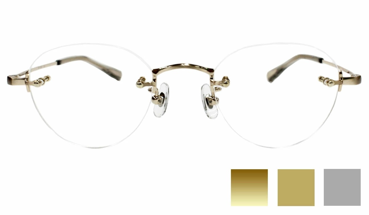 マッキントッシュフィロソフィー MACKINTOSH PHILOSOPHY mp-1043 ツーポイント 縁なし チタン レディース 眼鏡