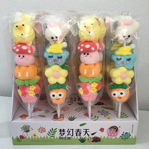 お菓子 韓国製 フルーツ味 かわいいマシュマロ 韓国グミ 選べる カジュアルおやつ