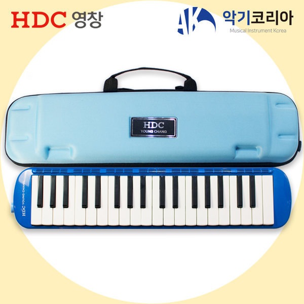 [ヨンチャン]ヨンチャン37鍵盤 メロディオンYM-E37Bブルー子供教材用楽器