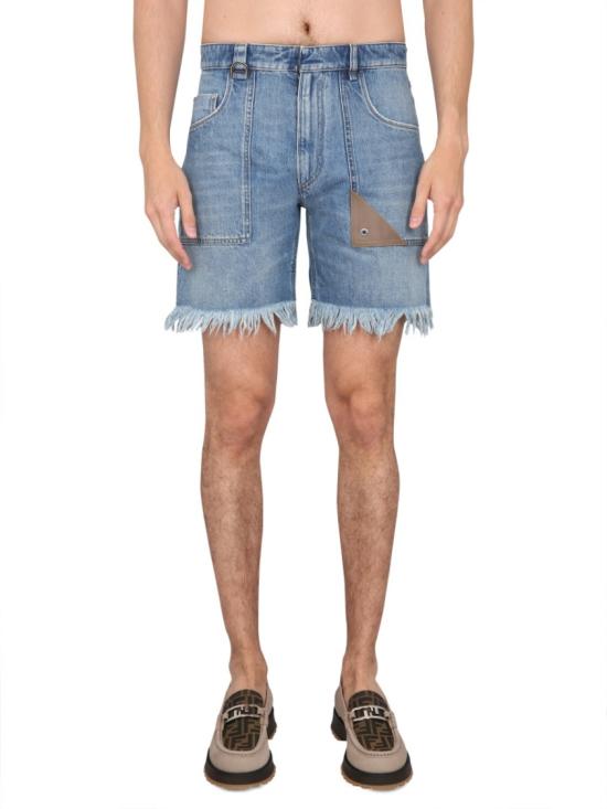 FENDI Men Shorts FLP307 AN4WF0QG0 Grey