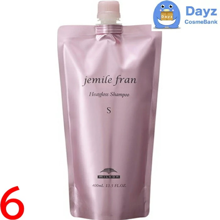 ミルボン ジェミールフラン ヒートグロス シャンプー S 400mL 詰め替え用　6点セット