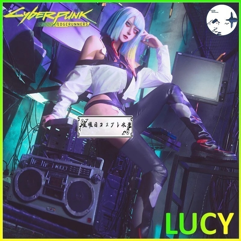 変装 仮装 ハロウィン イベント コスチューム コスプレ衣装 ルーシー Lucy サイバーパンクエッジランナーズ Edgerunners Cyberpunk: スーツ ハロウィン 2025年新作入荷コ