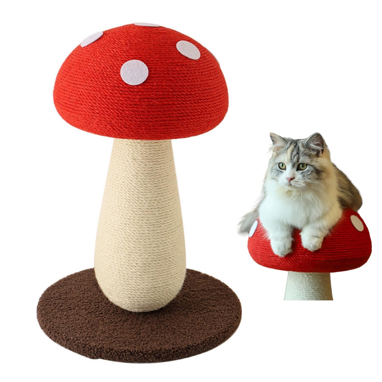 爪研ぎ 猫 爪とぎ 麻 麻紐 きのこ キャットタワー