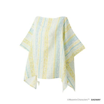 他サイト： ムーミン フラワーストライプ 授乳ケープ(イエロー×ミント)_1122-200866の商品画像