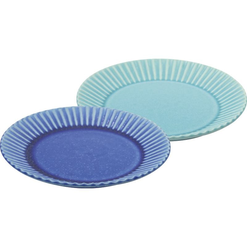 作山窯 美濃焼 作山窯ストライプ プレート2枚組 5,356円