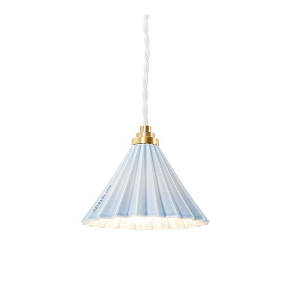 gram8 TC-1511-WH/MBL DRIPPER LAMP ペンダントライト マットブルー ホワイトコード [LED電球付属] メーカー直送