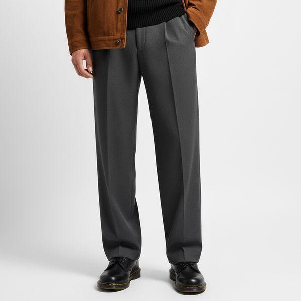 メンズ セミワイド スラックス 裏起毛 冬用 フォーマル パンツ 3色 S 4XL_P409058299 5,045円