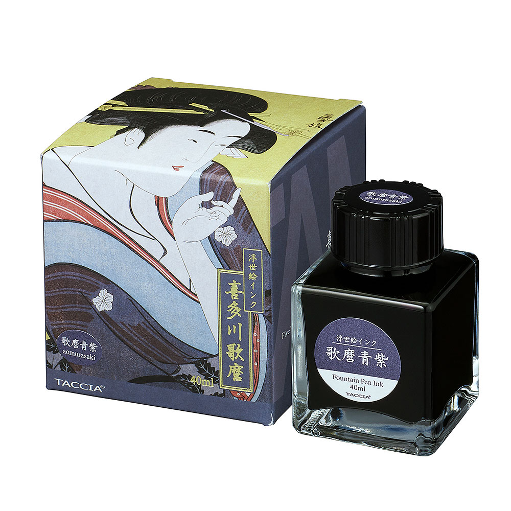 （まとめ買い）TACCIA 万年筆用インク 浮世絵インク 40ml 歌麿青紫 TFPI-WD42-14 [x3]