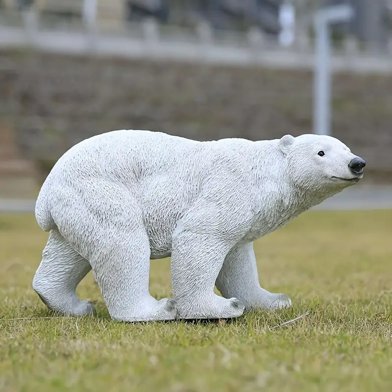 レバーハンドル　No．2491 ジャービス商事 置物・オブジェ 東京百貨店 オブジェ シロクマ ホッキョクグマ かわいい アニマル 動物 ヤードデコ