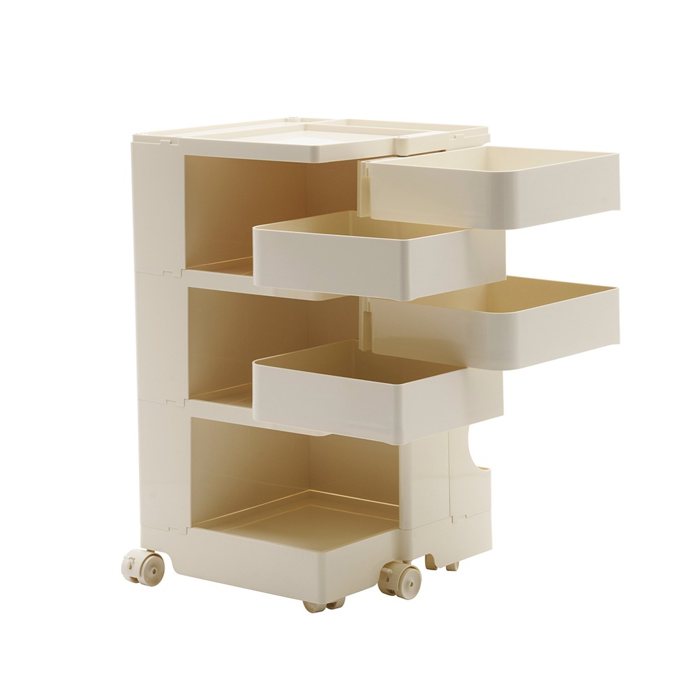 【アイボリー・3段】収納ワゴン ボビーワゴン キャスター付き ブレーキ付き おしゃれ 3段トレイ キッチンワゴン 回転式 収納 ベビーワゴン キッチン収納 ラック サイドワゴン キッチン ドレッサー 13,885円