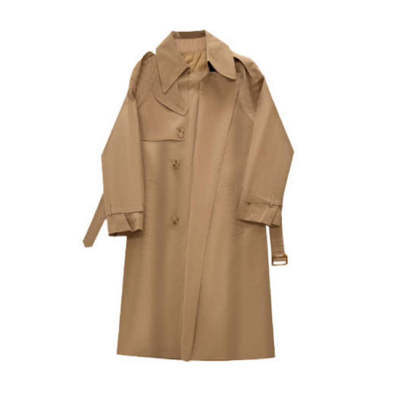 ウインドブレーカーコート レディース 2026新作英国風ブレストゆったりミドルコート