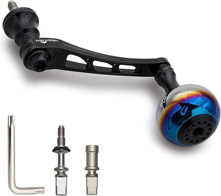 55-60mm可変 リール ハンドル 30mm ハンドルノブ 搭載 ダイワ DAIWA シマノ SHIMANO 通用 スピニングリール Aurora( ブラック, 55-60mm可変) 6,103円