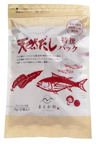 他サイト： マエカワテイスト うす味 天然だしパック 特撰 10g×25Pの商品画像