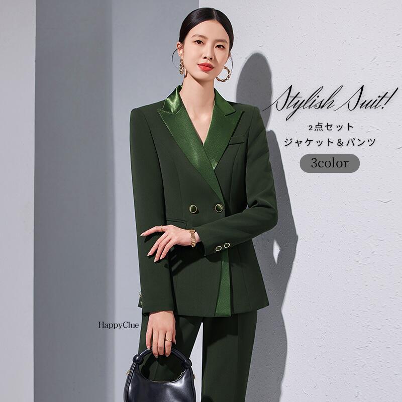 セットアップ スーツ レディース ビジネススーツ ジャケット テーラード パンツスーツ ミセス 30代40代 スーツセット 大きいサイズ 母親 ママスーツ 卒業式 入学式 フォマール OLオフィス 仕 4,814円