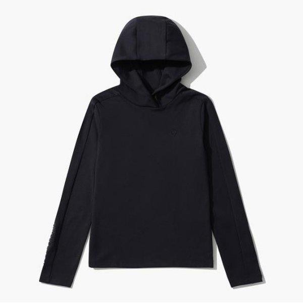 ゴルフTシャツ KQF GO422LTLO3-BLCK 女性 ベーシック フード インナー Tシャツ(起毛) / BLCK