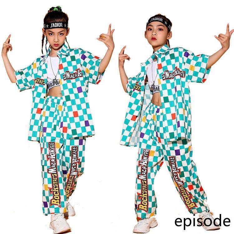 キッズダンス衣装 ヒップホップ 韓国子供服 HIPHOP ステージ衣装 応援団 ジャズダンス 女の子 セット 発表会 派手 Tシャツ 男女兼用 練習着 団体服 人気