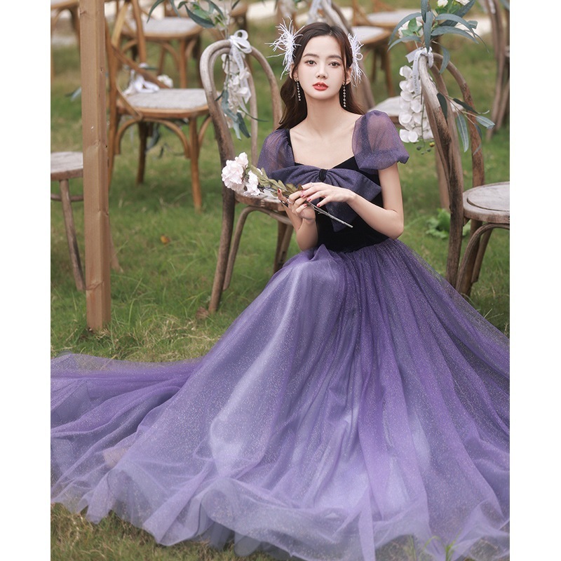 年次美術試験イブニングドレス新しい 2024 秋スタイル魅力的なプリンセスホストフェアリーファンタジーフォレストドレス