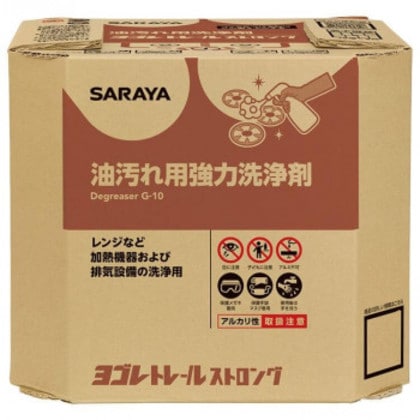 サラヤ 油汚れ用洗浄剤 ヨゴレトレールストロング 10kg 八角BIB 32394