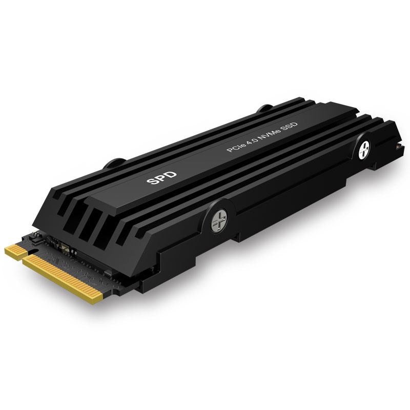 SPD SSD 2TB M.2 2280 PCIe Gen4x4 NVMe ヒートシンク搭載 PS5 R:7200MB/s W:6300MB/s 3D NAND TLC SP800-002TP4HS