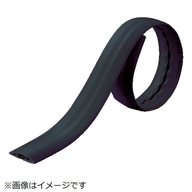 トラスコ中山　ソフトケーブルプロテクター 10XW66.0X10Mブラック　TSRD10X6610-BK