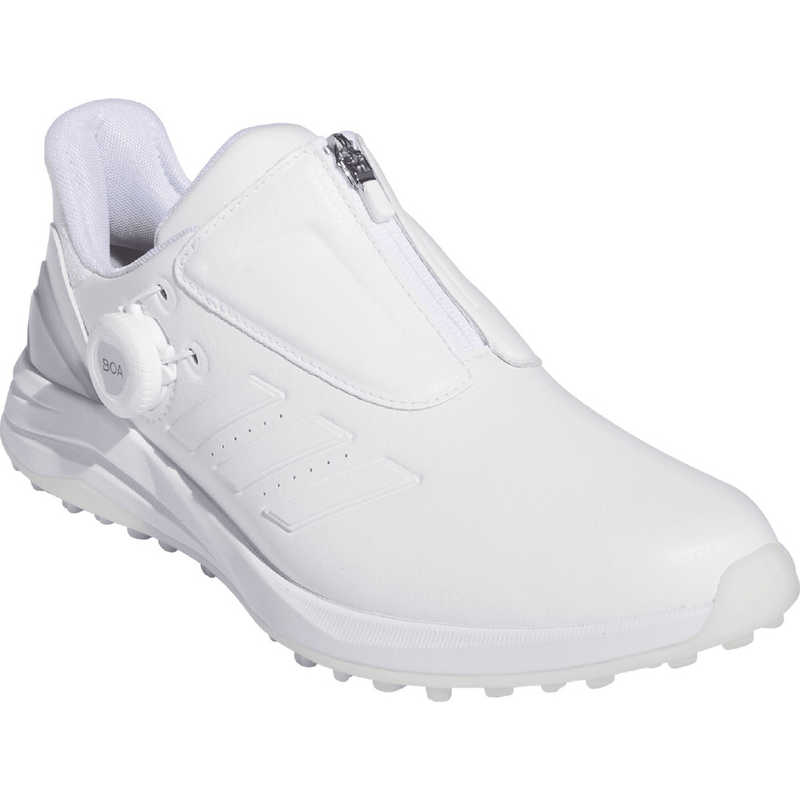 アディダス　ゴルフシューズ ウィメンズ 24.5cm ソーラーモーション ボア 24 (ホワイト×ホワイト×シルバーメタリック)