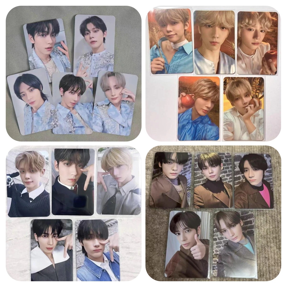 公式品　TXT TOMORROW 特典 mini6　mk/yzy1.0/2.0/dmm2.0 /mini6 cu /mini7 sanctuary/sw 2.0 セット　トレカ５枚全員セット