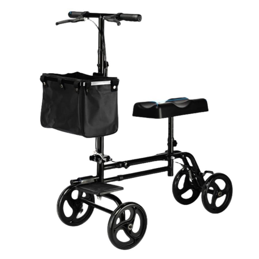 歩行補助具/屋内および屋外用歩行補助具/折りたたみ車椅子/足に怪我をした高齢者や障害のある人が座ったり立ったりするための片足歩行補助具/ホイールブレーキ付