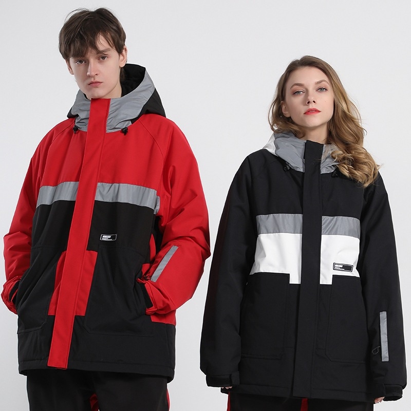スノーボード ウェア ジャケット 単品 光反射 メンズ レディース スノーウェア スキーウェア スノボ スノボーウェア 大きいサイズ 防風防水防雪防寒保温通気 耐摩擦 韓国 Snowboardwear