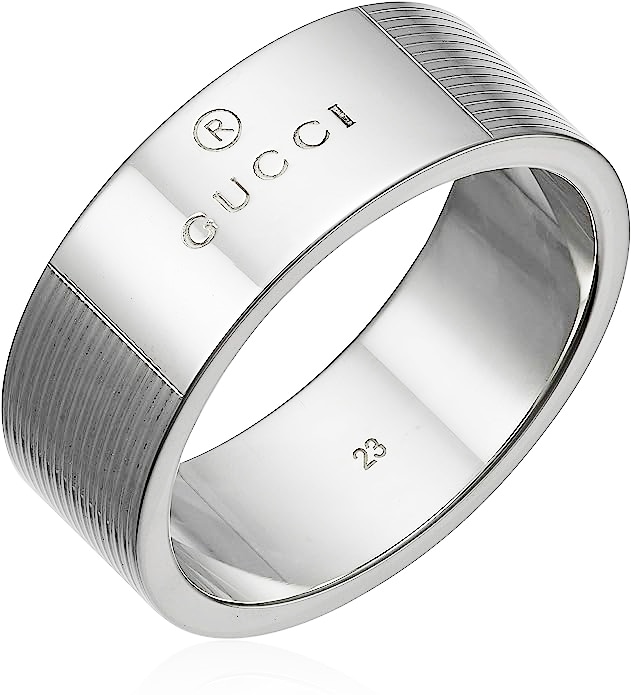 GUCCI 163179-J8400-8106-15 グッチ シンプル ロゴ リング SILVER925 スターリングシルバー