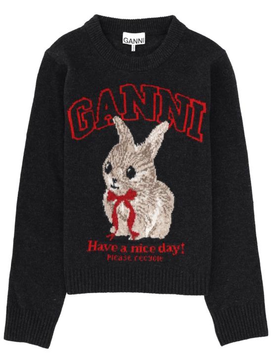 GANNI Women Sweater A1070047 252 CHARCOAL