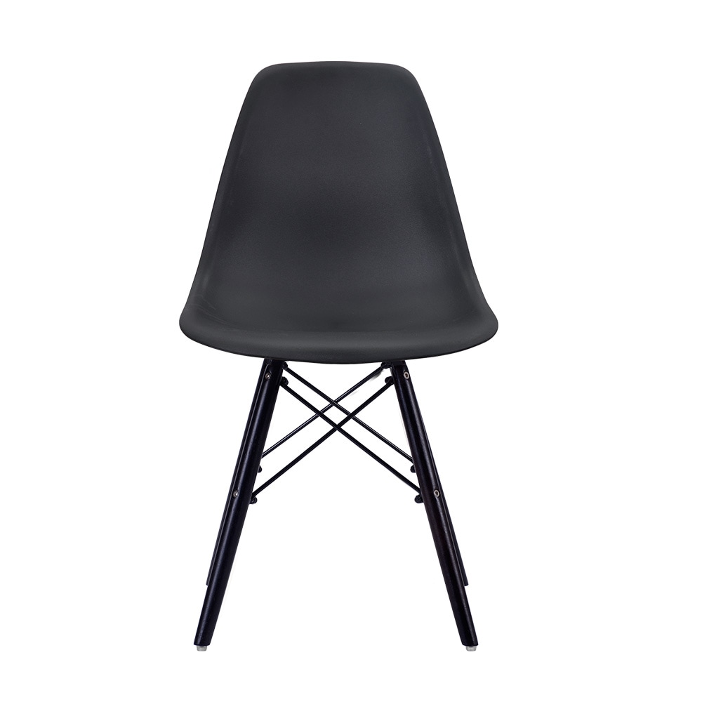 【2脚セット】【ブラック座面＆ダークブラウン脚】イームズチェア リプロダクト ダイニングチェア ダイニングチェアー イームズチェア DSW eames イームズ チェアー DSW イームズ椅子 チェG