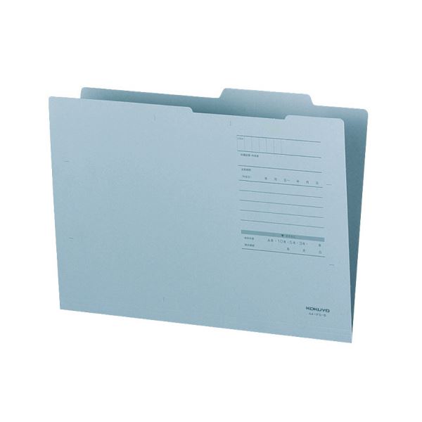 （まとめ）コクヨ A4ジャスフォルダー（Eタイプ）青 A4-IFE-B 1セット（10冊）(×10セット)