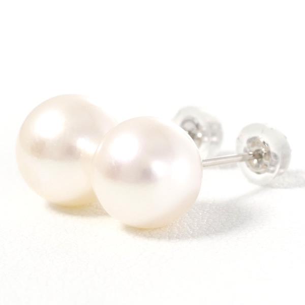 PT900 プラチナ ピアス パール 総重量約2.1g ジュエリー 中古
