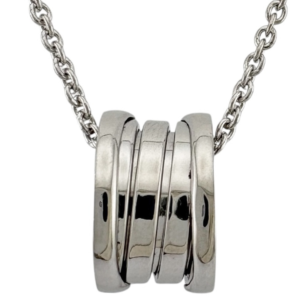 ブルガリ B-zero.1 ネックレス 18金 K18ホワイトゴールド BVLGARI 中古 美品