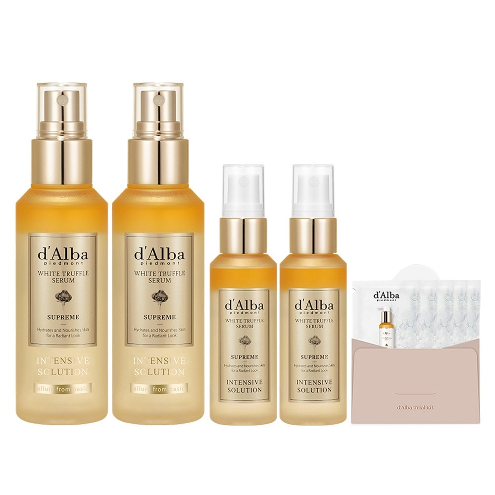ダルバホワイトトリュフスプリムインテンシブセラム100ml x 2p + 50ml x 2p +クレンザー15mlセット1セット