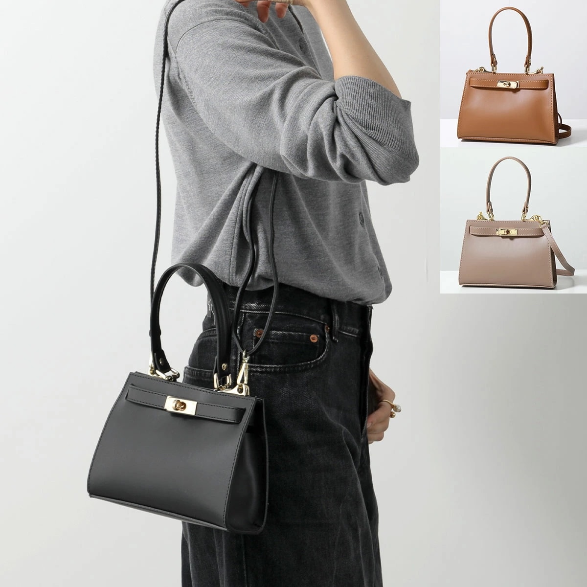 AULENTTI オウレンティ ショルダーバッグ DI 2864 RU レディース ハンドバッグ レザー クロスボディ ポシェット 鞄 カラー3色