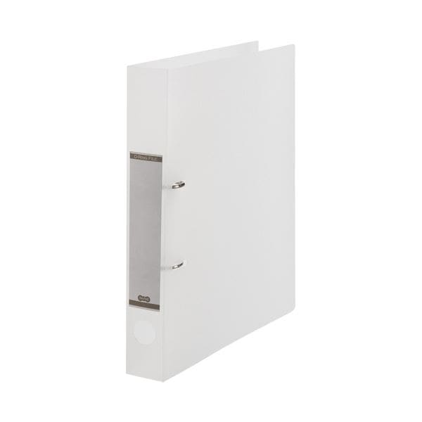 （まとめ）TANOSEEDリングファイル(半透明表紙) A4タテ 2穴 250枚収容 背幅43mm クリア 1冊 (×30セット)