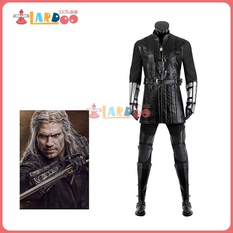 【工場直販 品質保証】 ウィッチャー シーズン3 ゲラルト/Geralt コスチューム コスプレ衣装/靴