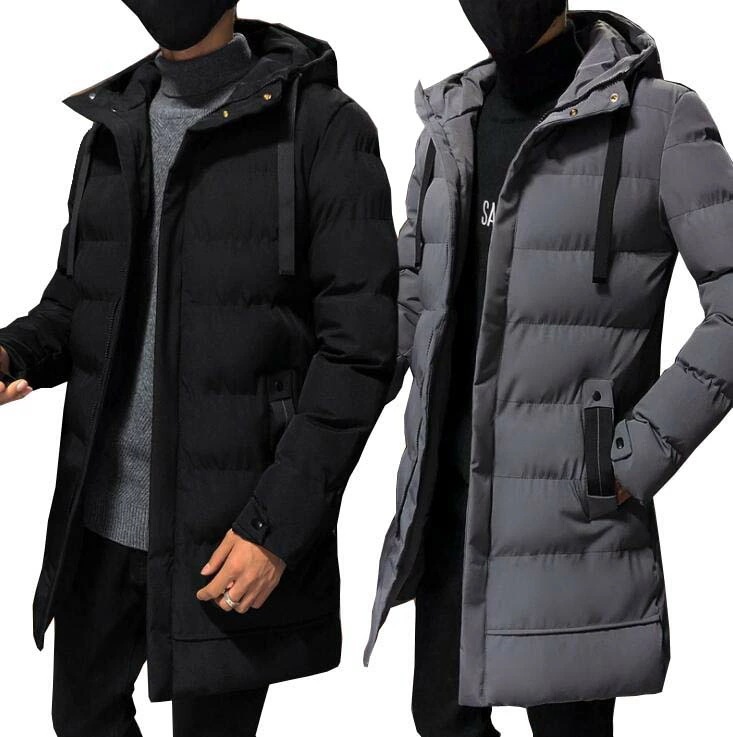 【】ダウンコート 防寒着 中綿コート ダウンジャケット メンズ 韓国風 ロングコート 防寒服 お出かけ 旅行 男性用 メンズコート フード付き 中綿ジャケット アウター ロングジャケット ビジ