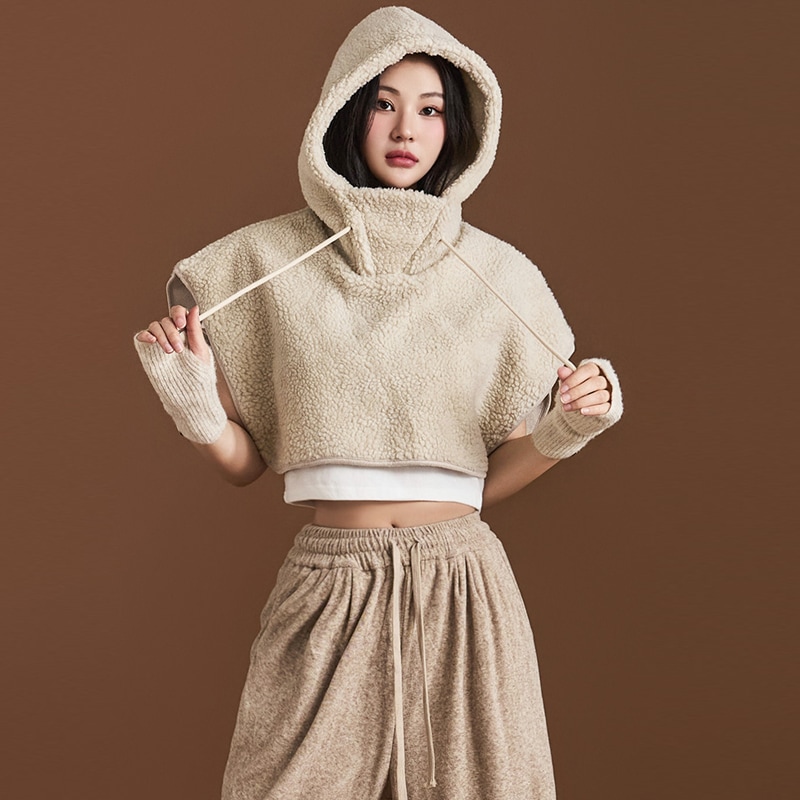 E3236 ブクル ケープ フード トップ