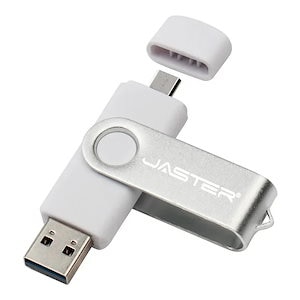 Jaster-USBフラッシュドライブ128GB,8GB,16GB,32GB,64GB,128GB,デュアルマイク付きUSBメモリ 8 ギガバイト Silver