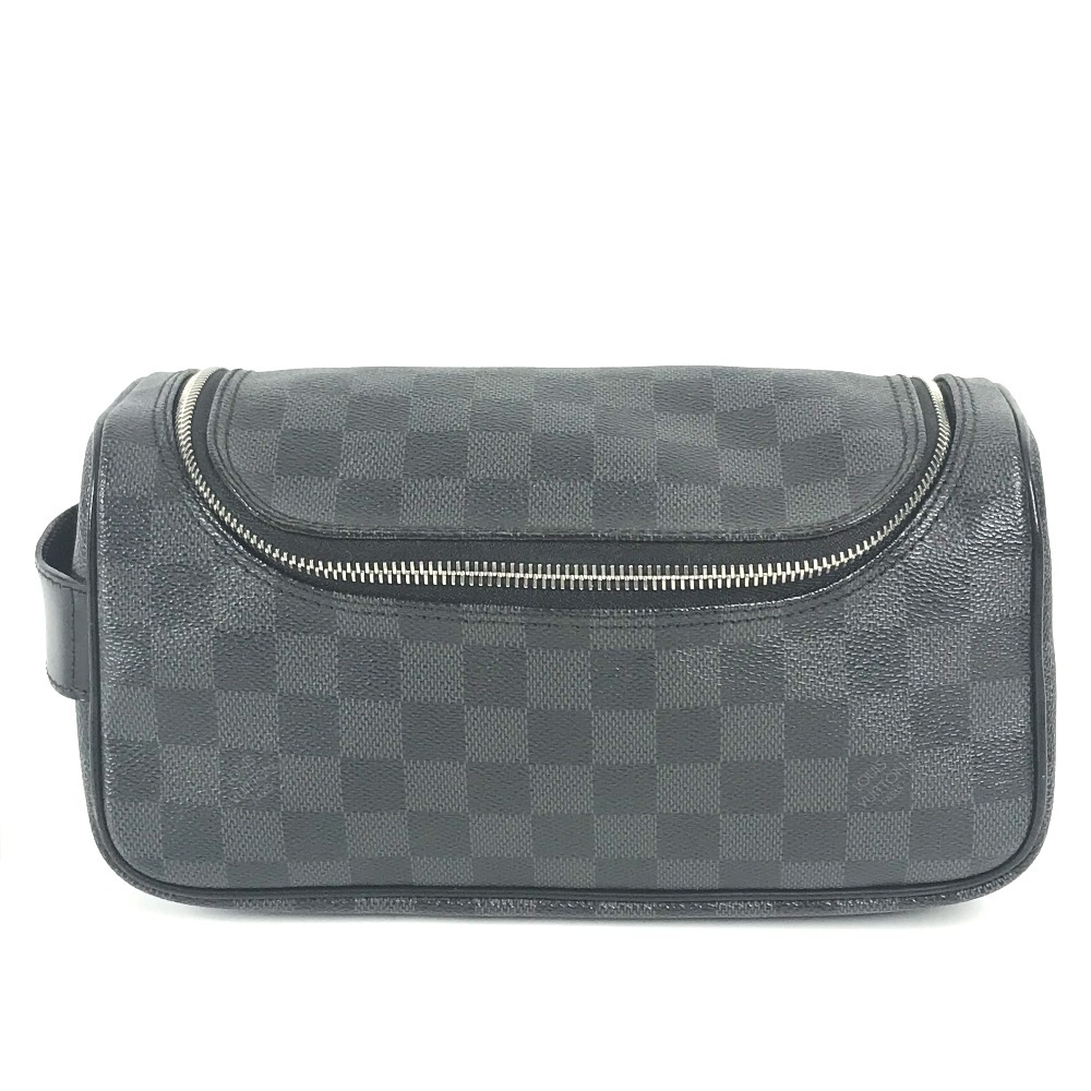 【美品】ダミエ グラフィット トワレ N47625 セカンドバッグ ポーチ N47625 トワレポーチ ダミエグラフィット カバン セカンド
