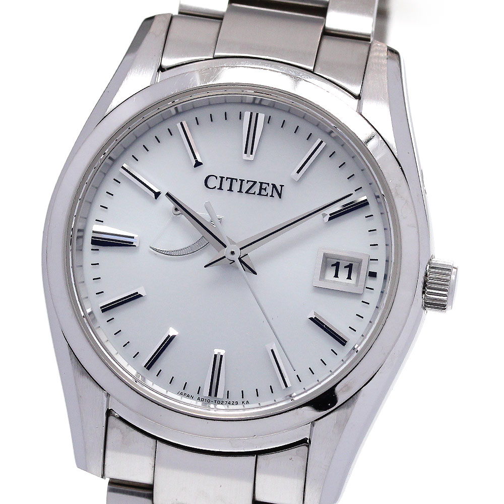 シチズン CITIZEN AQ1000-58A/A010-T017983 ザ・シチズン エコドライブ デイト ソーラー メンズ _861409【中古】