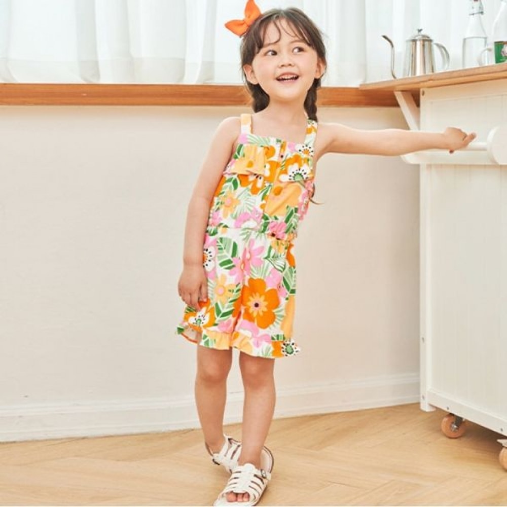 [ゲスキーズ] トロピカルジャンプスーツ (G45DAO520-T)