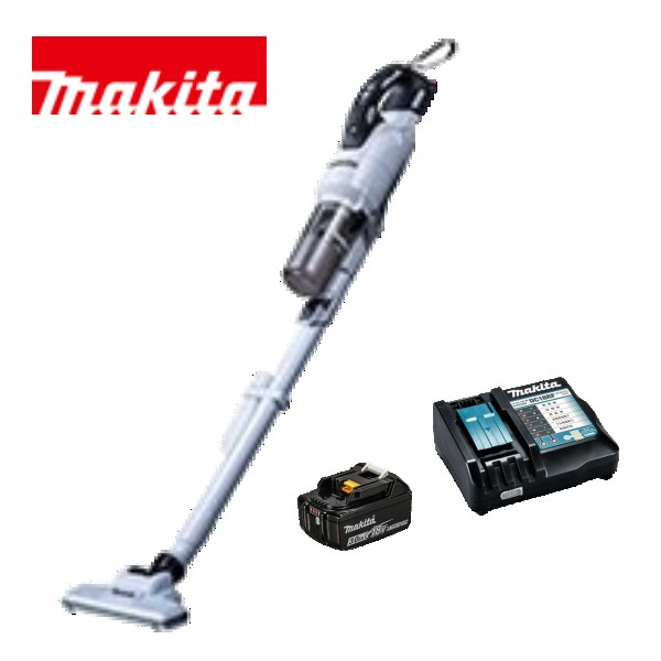 当店だけ！バッテリー充電器も1年保証! マキタ 白 CL286FDRFW コードレス掃除機 18V サイクロン一体式 CL286FDZW + バッテリーBL1830B + 急速充電器DC18RF 充電