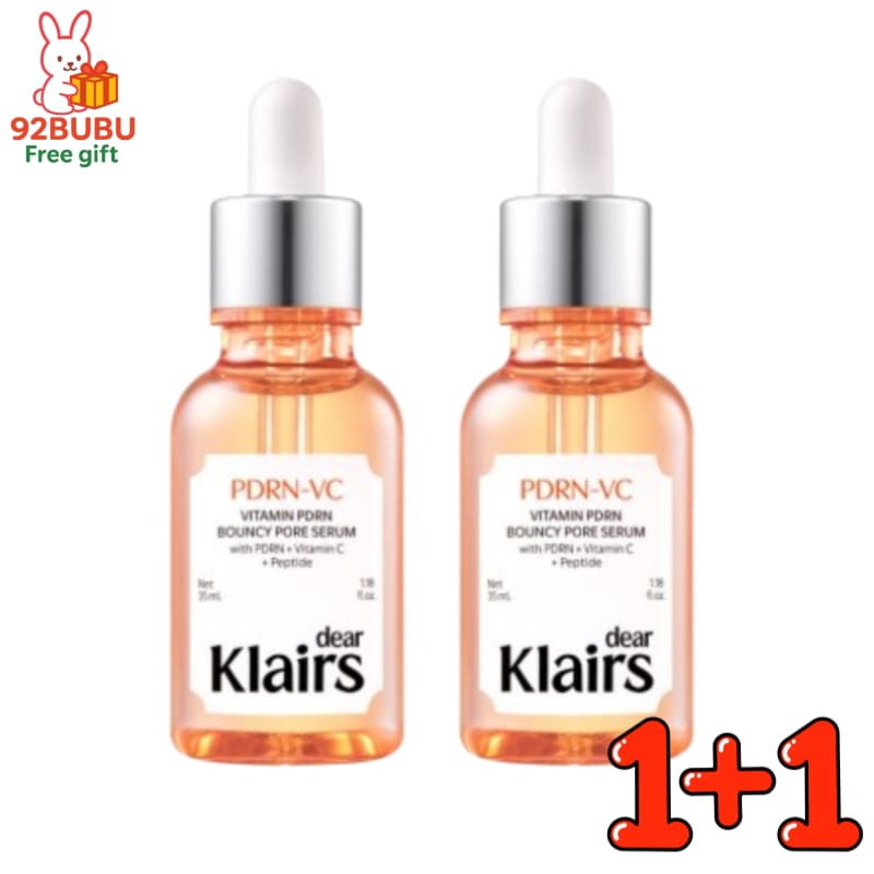 【 毛穴ハリ美容液1+1 】PDRNビタペプチド毛穴リペアセラム35ml× 2本/肌キメ/スキンケア/メイク前ケア/くすみケア/ 敏感肌/肌コンディションケア/デイリーセラム/ 韓国 人気