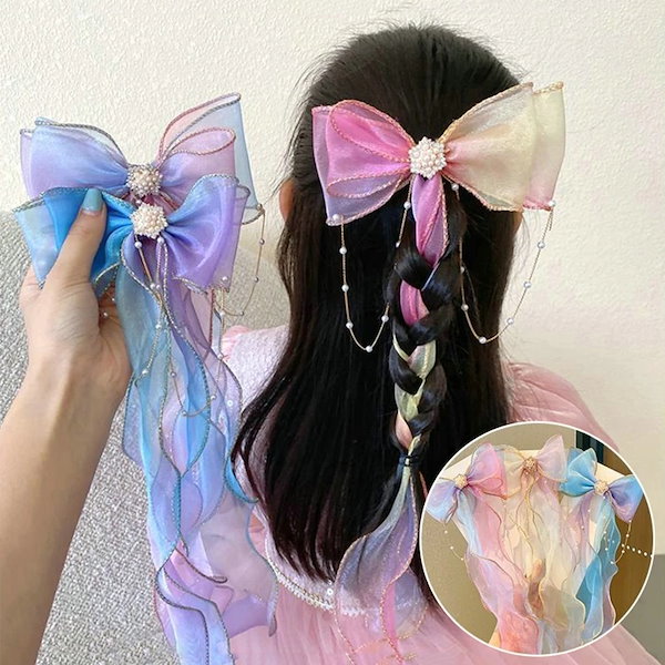 Qoo10] 女の子のためのカラフルなヘアアクセサリー