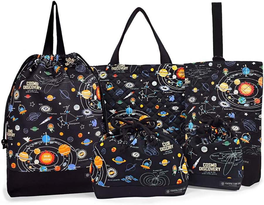 COLORFUL CANDY STYLE 入園入学5点セット 男の子 入園 入学 入園準備 入学準備 電車 新幹線 乗り物 宇宙 海の生き物 レッスンバッグ シューズケース 子供 巾着袋 小学生 小学